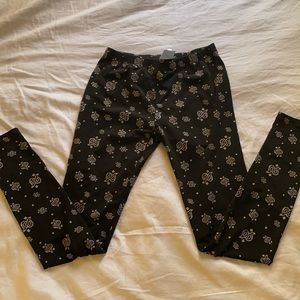 Crooks & castles paisley spandex leggings size M